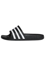 Unisex Adilette Aqua Slides, Core Black Ftwr White Core Black, 8 UK