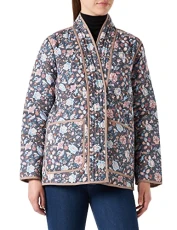 Women's Organic Cotton Quilt Jacket, Print Multicolour, S