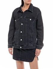 Adult W7795 Rose Label Pack Denim jacket, Dark Grey 097, M