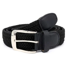 Men's Simon Stretch Braided Belt - Black - 4XL