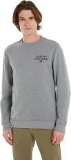 Men Sweatshirt without Hood, Grey (Medium Grey Heather), L