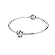 March Birthstone Eternity Circle Bangle Gift Set