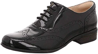 Womens Casual  Hamble Oak Leather Shoes, Black patent*2 UK