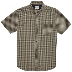 Mens Signature Gingham Shirt - Short Sleeved (Scarlett) XXXL