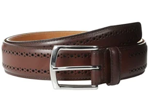 Men's Manistee Belt, Dark Chili Leather, 34