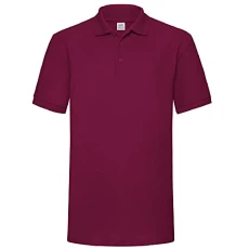 Mens 65/35 Pique Short Sleeve Polo Shirt (2XL) (Burgundy)