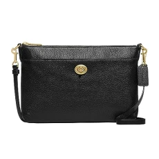 Polished Pebble Polly Crossbody, Gd/Black, One Size