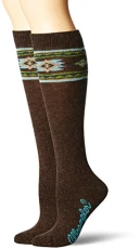 Women's Ladies Angora Aztec Boot Socks 2 Pair Pack