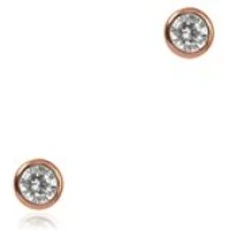 Calm Rose Gold Stud Earrings - Rose Gold