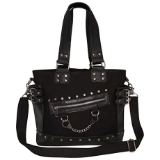 Vira Handbag Handcuff Chain Studded Women's Shoulder Bag Punk Gothic