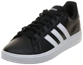 Men's Grand Court Td Lifestyle Court Casual Sneakers, Core Black Ftwr White Core Black, 9.5 UK