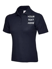 Ladies Personalised Custom Embroidered Or Plain Olympic Ladies Polo Shirt Uneek Your Text Or Logo Wo