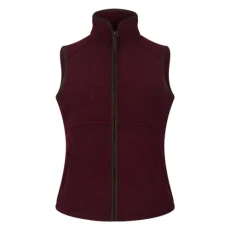 - Ladies Guildford Fleece Gilet - Wine - 8