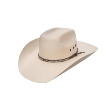 Square - Mexican Palm Straw Cowboy Hat - Beige -