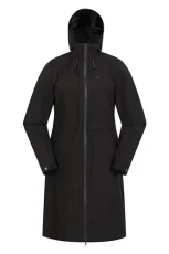 Hilltop Extra Long Womens Waterproof Jacket Black 14